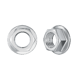 HEX NUT WITH STEEL COLLAR 8M