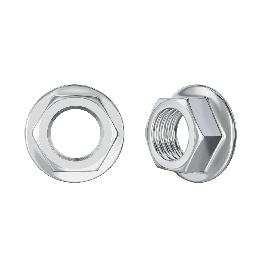 HEX NUT WITH STEEL COLLAR 8M