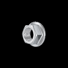 HEX NUT WITH STEEL COLLAR 6M