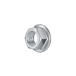 HEX NUT WITH STEEL COLLAR 6M