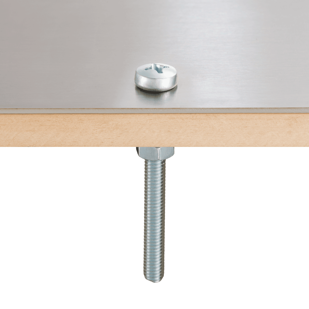 BOLT 2.5 X 20 MM CYLINDRICAL HEAD PH, NUT AND WASHER 30 PCS.