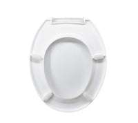 STANDARD WC SEAT CORTINA PLASTIC WHITE CERNIRE NYLON