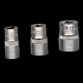 3-PIECE SET OF DEXTER CHROME VANADIUM SOCKETS