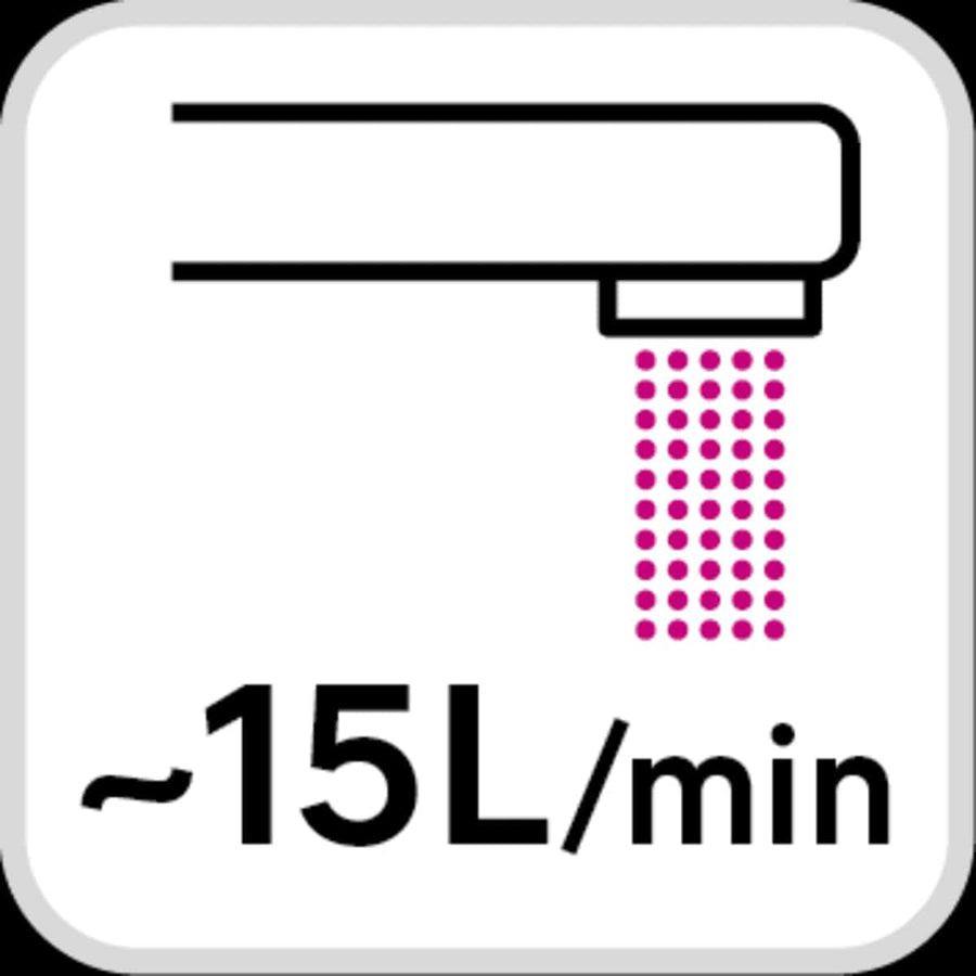 Bricocenter AERATOR WITH FLEXIBLE HOSE FOR KITCHEN TAP 2 JETS CONNECTION M22X1 / M24X1