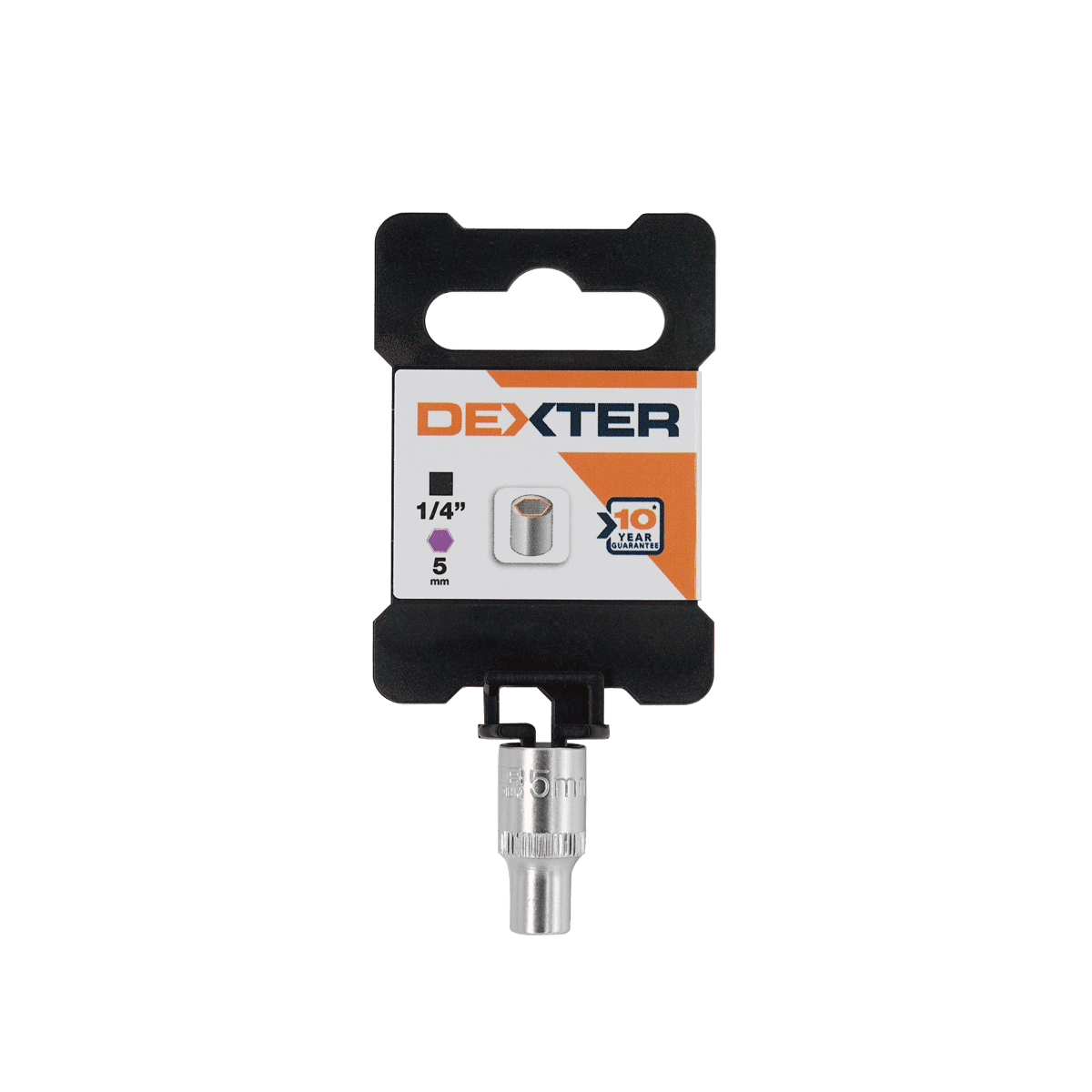 HEXAGONAL SOCKET 1/4 5MM DEXTER