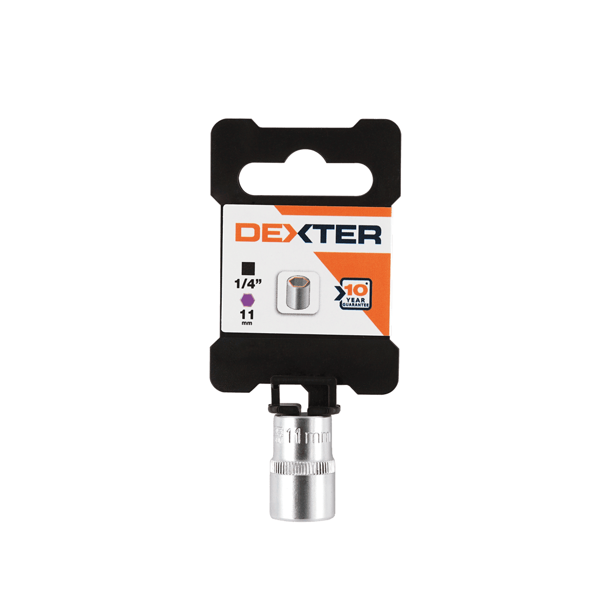 DEXTER SLEEVE, DIAM. 11 MM, 1/4 INCH FITTING, LENGTH 25 MM IN CHROME VANADIUM