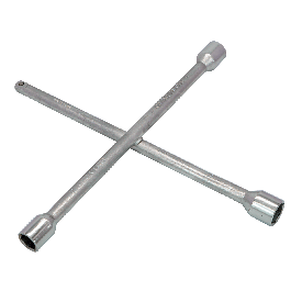 CRUCIFORM SPANNER FOR CAR WHEEL NUTS, STEEL, SIZES 17, 19, 21,22 MM