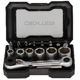 24-PIECE MINI RATCHET + SOCKETS SET IN CHROME VANADIUM