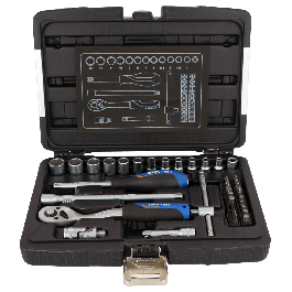 39-PIECE SET SOCKETS+BITS DEXTER CHROME VANADIUM