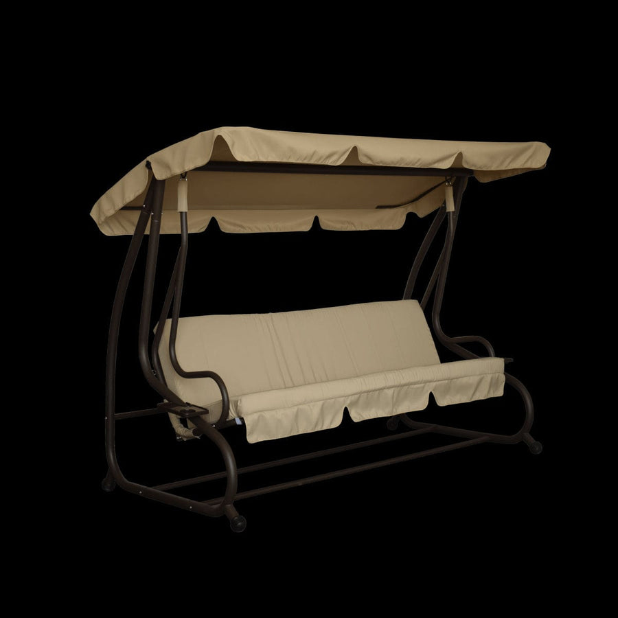 Bricocenter Reclining swing 3 seats 230X120 in brown polyester