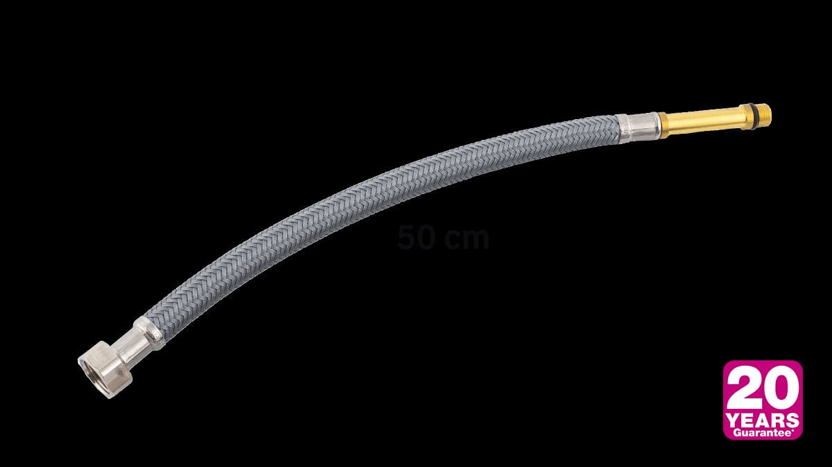 Bricocenter PET POLYMER HOSE DN8 F 1/2 M 10X1-L50 L 50 CM X EQUATION TAPS