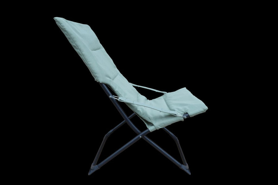 Bricocenter MARSELLA Relaxation chair steel, polyester green sage