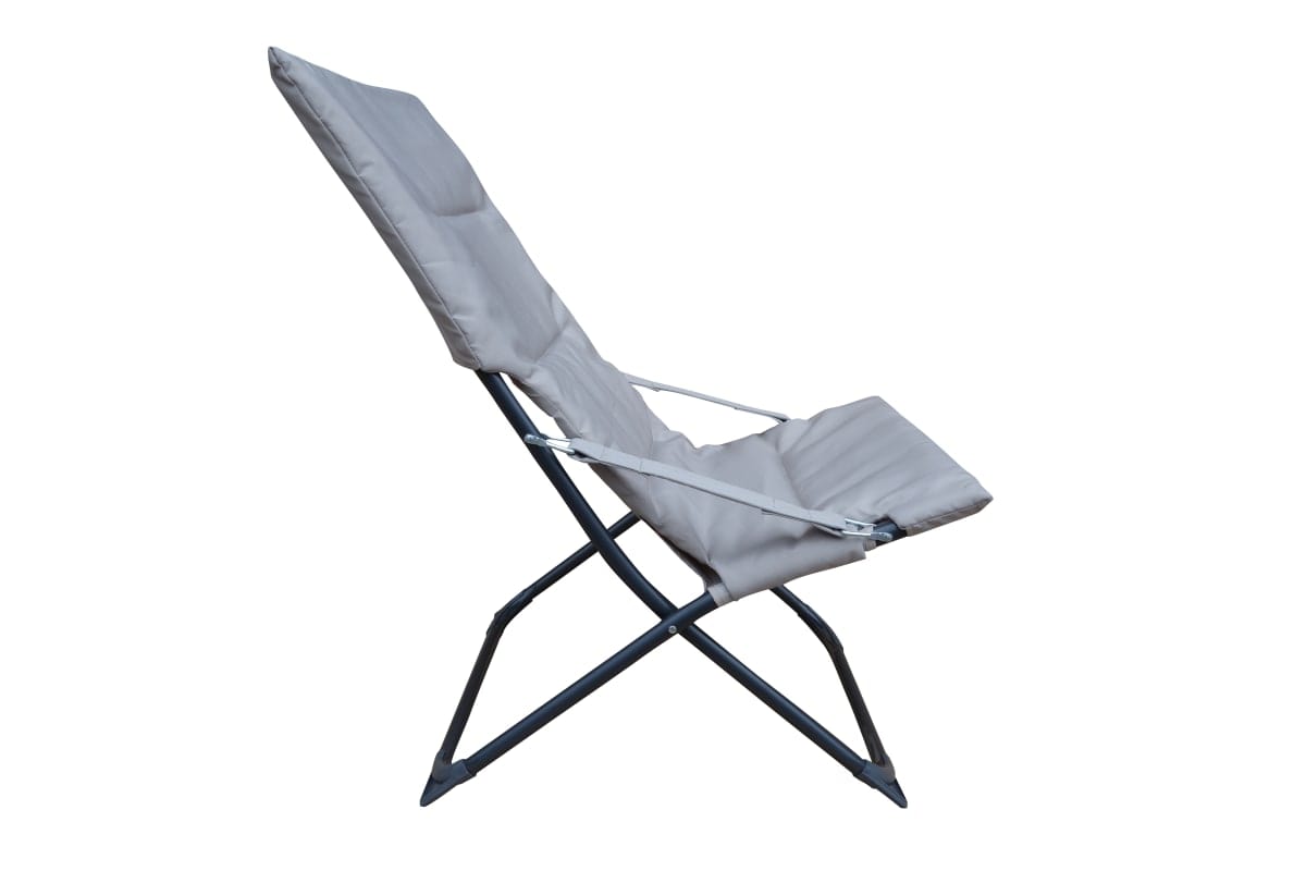 Bricocenter RELAXATION CHAIR MARSELLA Steel, polyester, taupe