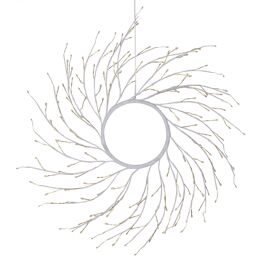 LUMINOUS WREATH LIME WHITE D45CM WITH1