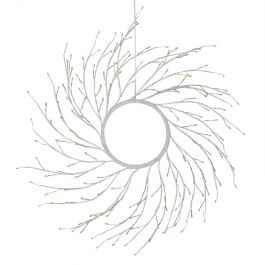 LUMINOUS WREATH LIME WHITE D45CM WITH1