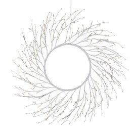 LUMINOUS WREATH LIME WHITE D60CM WITH2