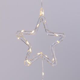 SET 3 TRANSPARENT STARS FOR HANGING. L