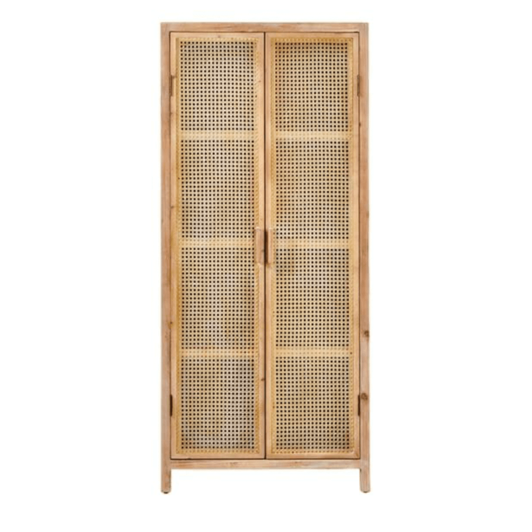 Casa WEBSTER Natural wardrobe, H 165 x W 70 x D 38 cm