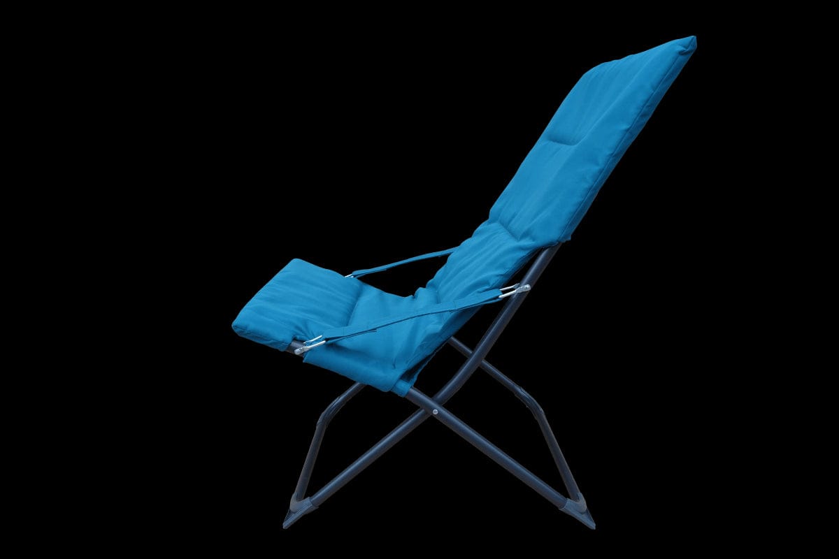 Bricocenter RELAXATION CHAIR MARSELLA Blue, polyester, steel