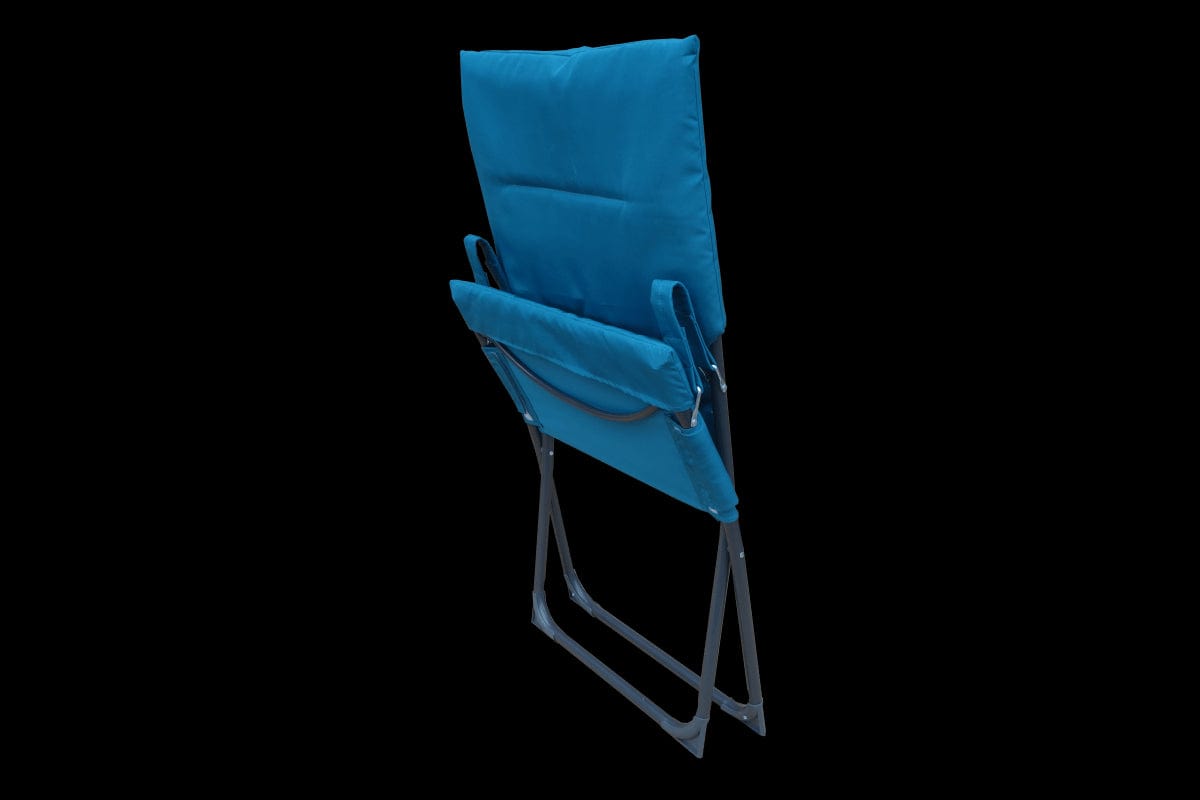 Bricocenter RELAXATION CHAIR MARSELLA Blue, polyester, steel