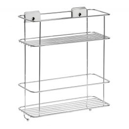 SHOWER BASKET 2 SHELVES GRIP CHROME