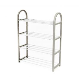 4-LAYER METAL AND PLASTIC WAREHOUSE - DIM: 49.5 x 18.4 x H65 CM