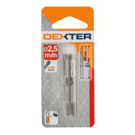 DEXTER METAL DRILL BIT DIAM 2.5MM. LUN