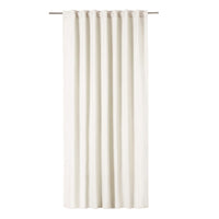 WHITE POLYCOTTON PHARREL OPAQUE CURTAIN 140X280 CM WEBBING AND CONCEALED HANGING LOOP