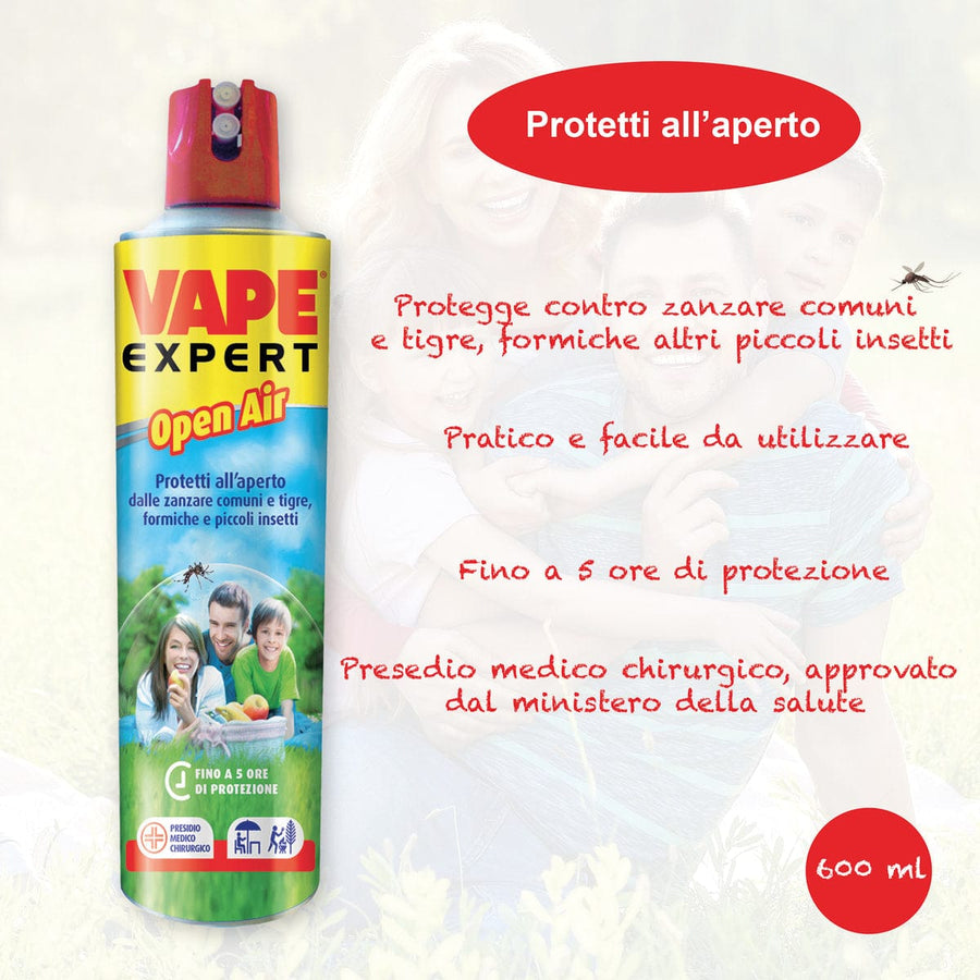 Bricocenter VAPE EXPERT INSECTICIDE SPRAY 600 ML OPEN AIR