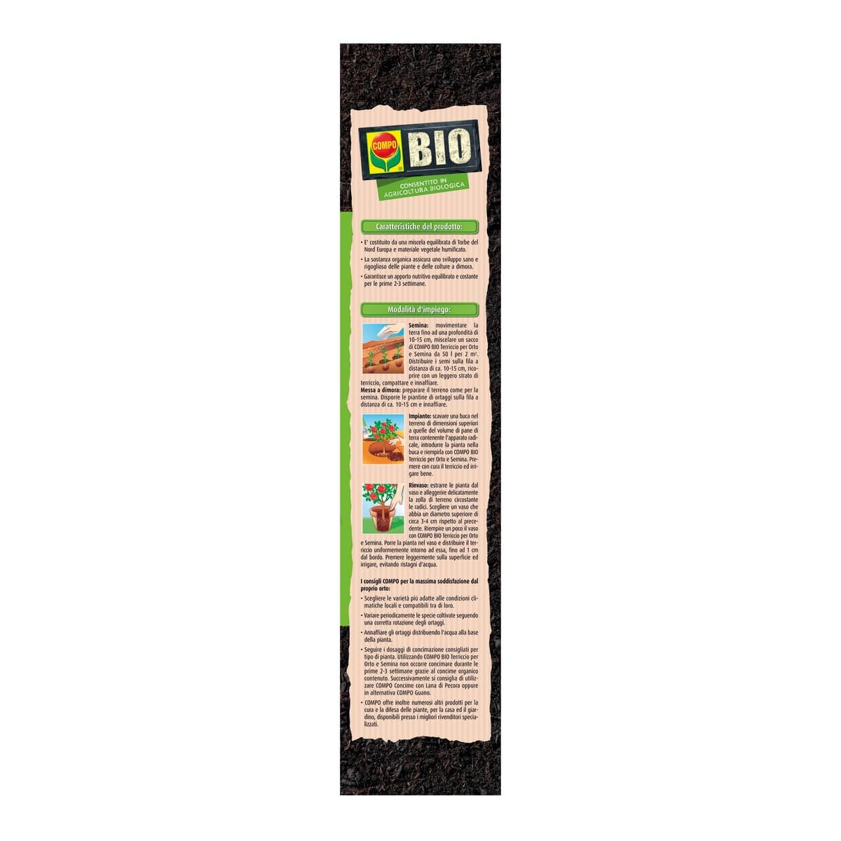 Bricocenter COMPO GARDEN AND SOWING SOIL 50 LT BIO