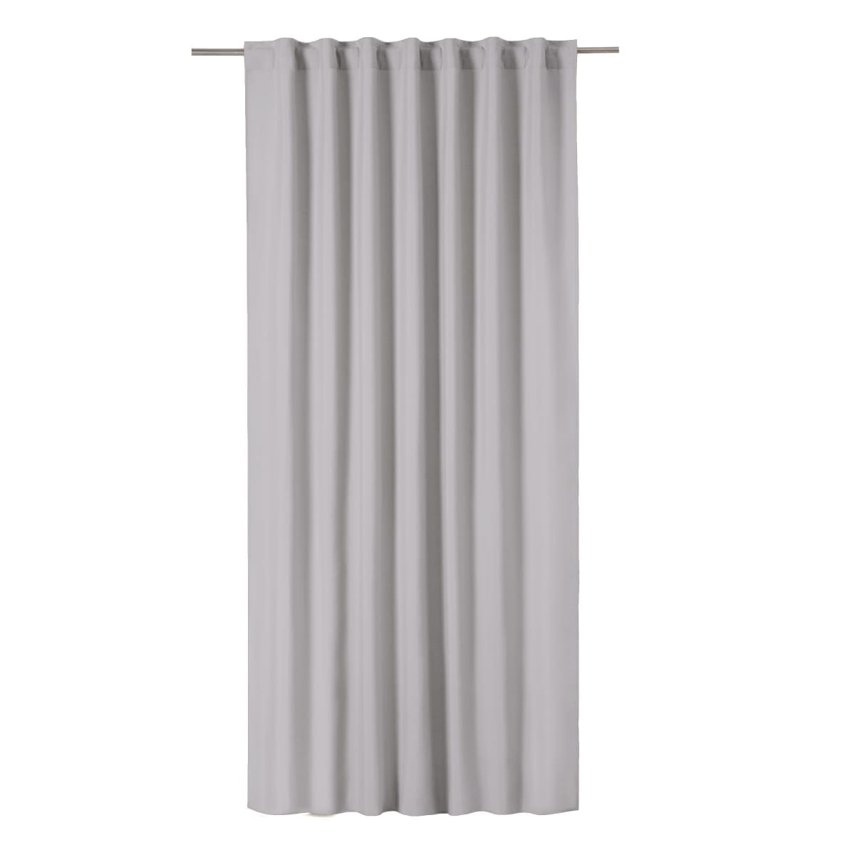 Bricocenter GRANITE GREY POLYCOTTON PHARREL CURTAIN 140X280 CM WEBBING AND CONCEALED LOOP