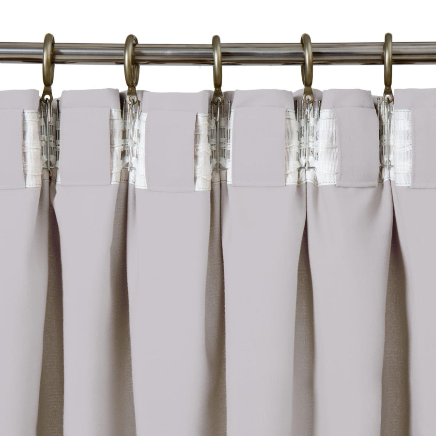 Bricocenter GRANITE GREY POLYCOTTON PHARREL CURTAIN 140X280 CM WEBBING AND CONCEALED LOOP