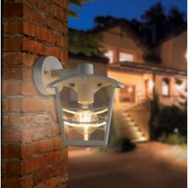 PALAMA ALUMINIUM WALL LIGHT WHITE 22X21.5 CM E27=60W IP44