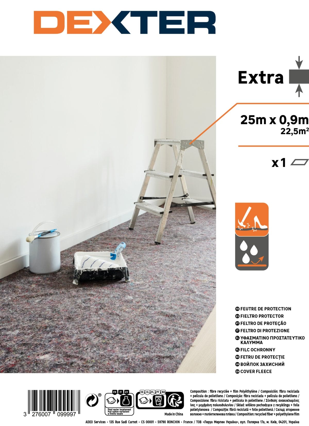 Bricocenter PARQUET PROTECTION FELT 0.95 X 25 M DEXTER