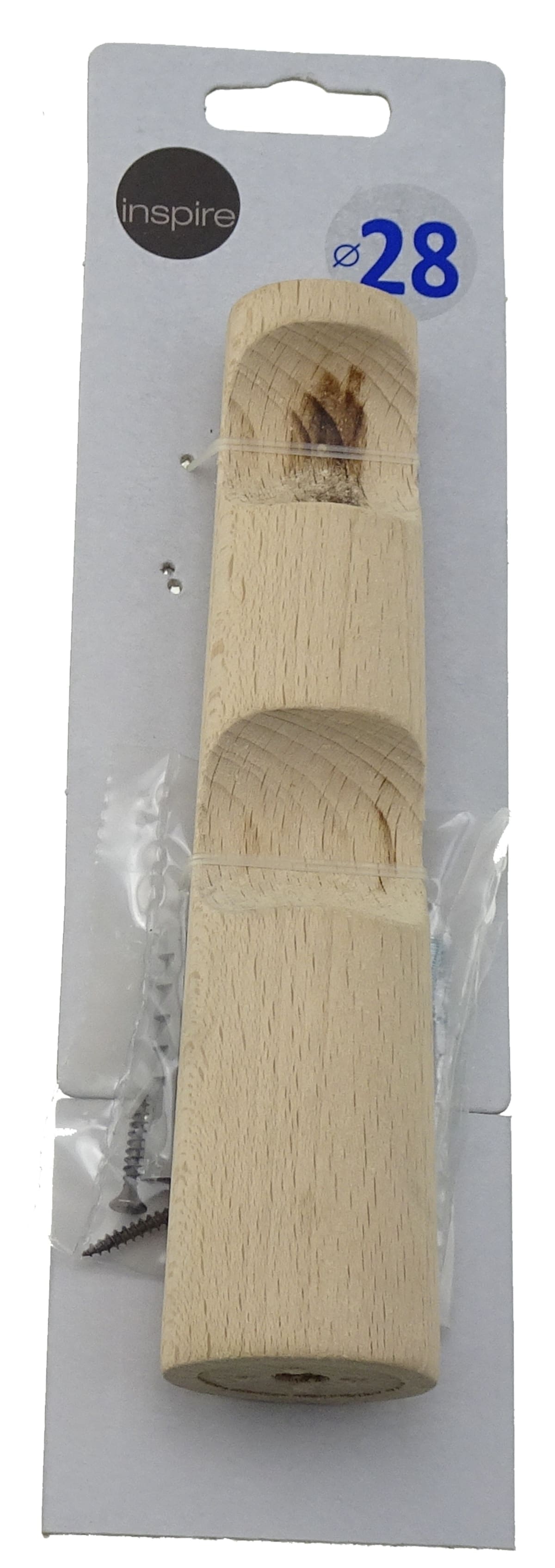 Bricocenter SUPPORTO DOPPIO AP.ERTO LEGNO GREZZO 17CM D28