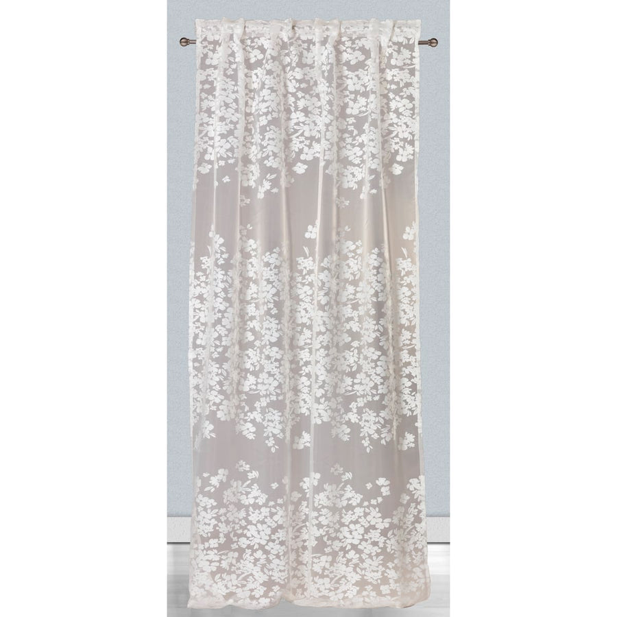 Bricocenter GLADIS WHITE FILTER CURTAIN 140X295CM WEBBING AND CONCEALED LOOP