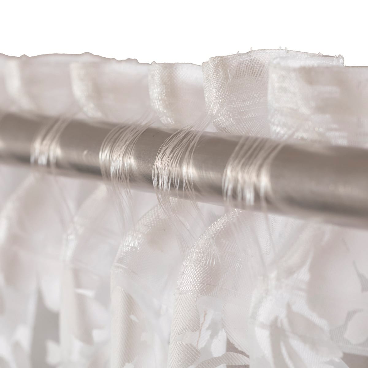 GLADIS WHITE FILTER CURTAIN 140X295CM WEBBING AND CONCEALED LOOP