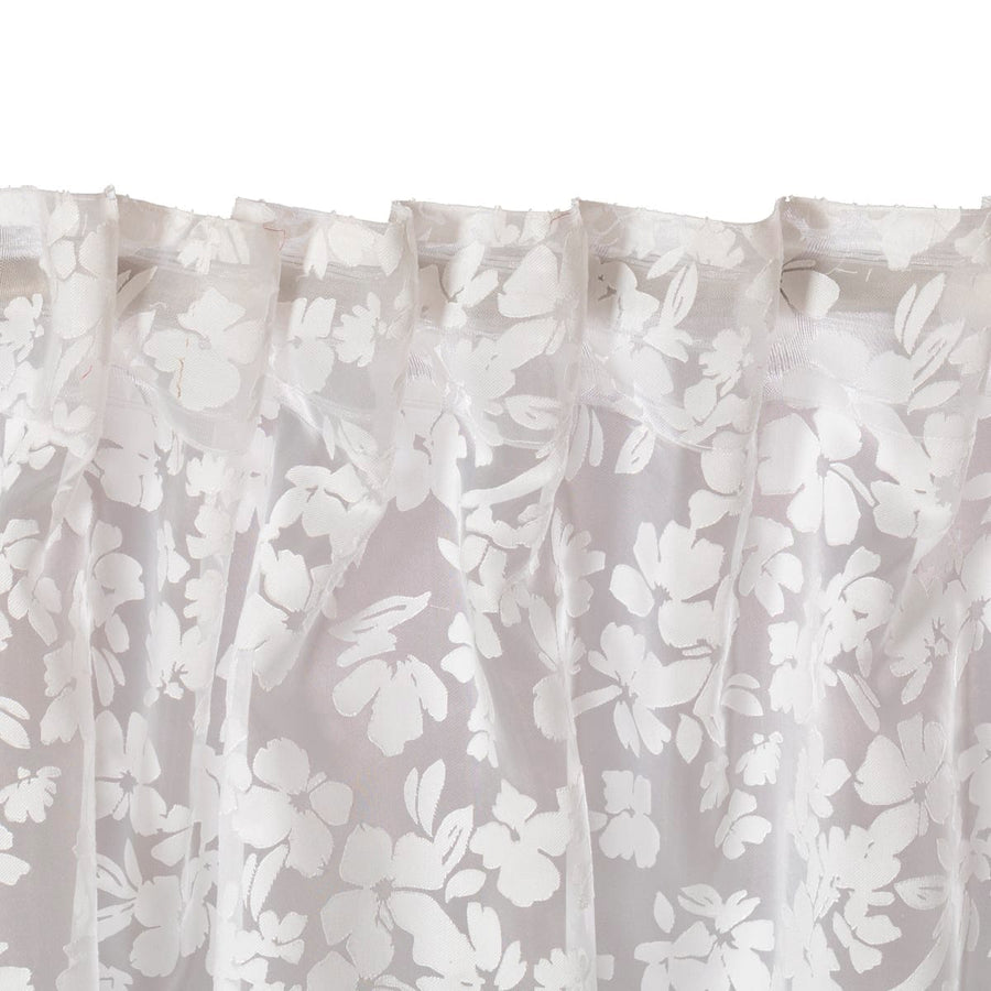 Bricocenter GLADIS WHITE FILTER CURTAIN 140X295CM WEBBING AND CONCEALED LOOP