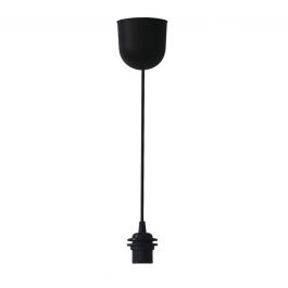 PENDEL JULY PLASTIC BLACK 70 CM E27=60W