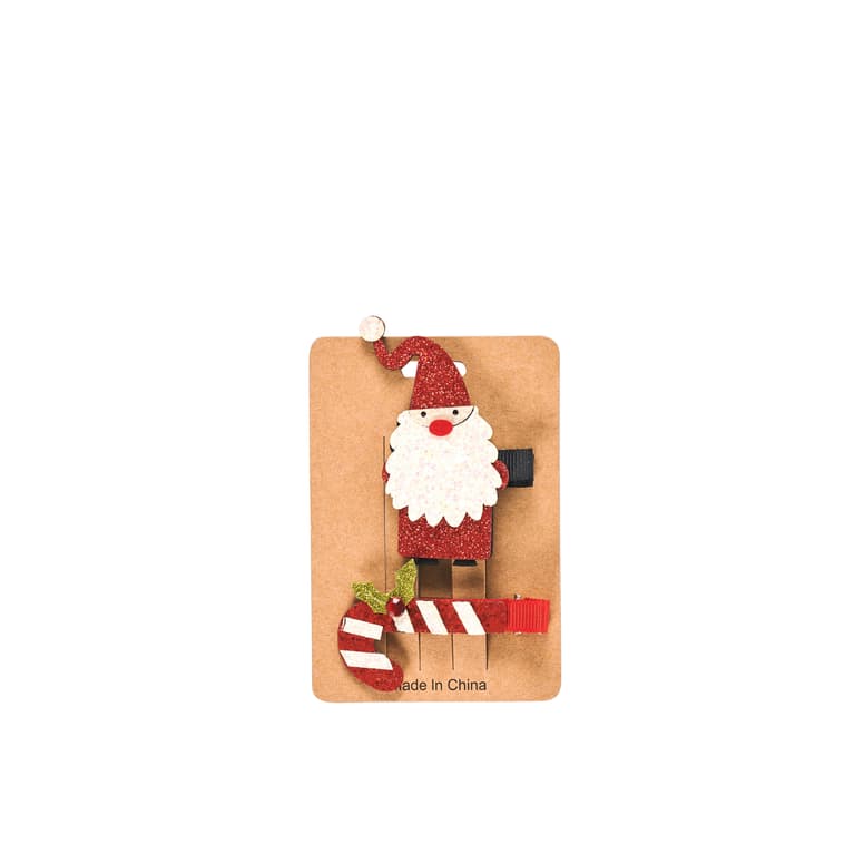 Casa SANTA X-MAS S/2 HAIR CLIPS