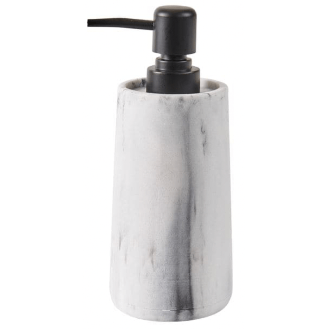 Casa LUNA Marble effect soap dispenser, H 19 cm - Ø 7,5 cm