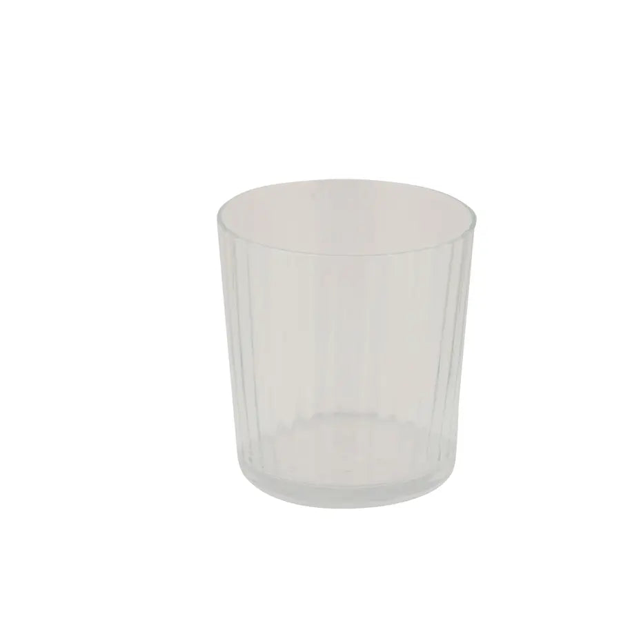 EXCLUSIVA Transparent glass H 8.9 cm - Ø 8.5 cm