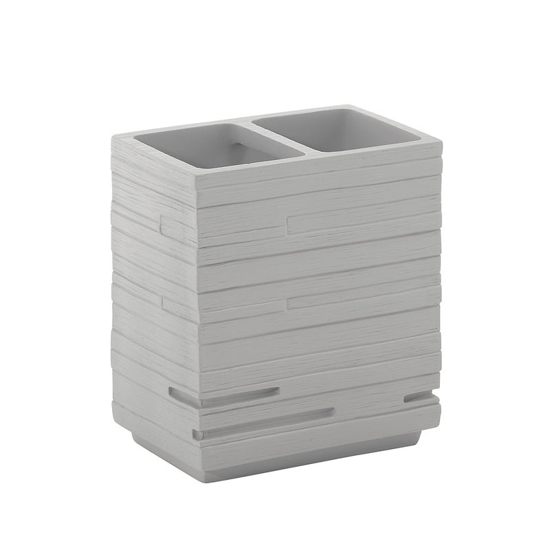TOOTHBRUSH HOLDER SQUARE GREY