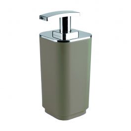 COUNTERTOP SOAP DISPENSER DOVE GREY PLASTIC-SQUARE