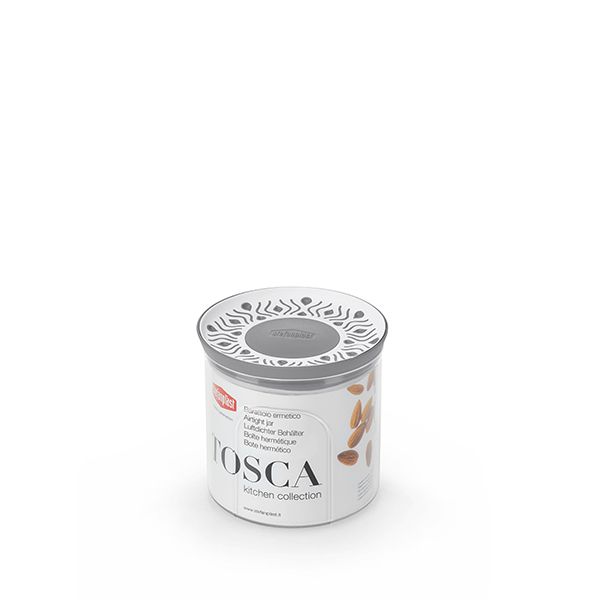TOSCA ROUND JAR 0.7 L WHITE / ST