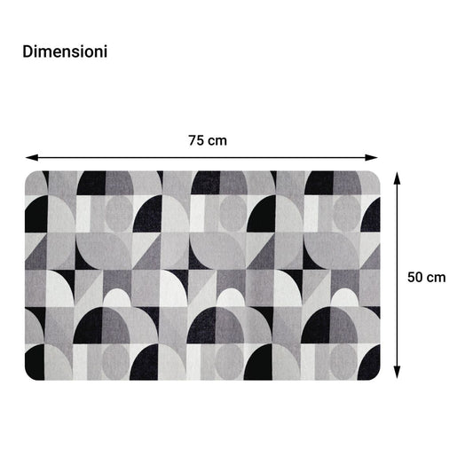 Songe grey mat, 50x75 cm