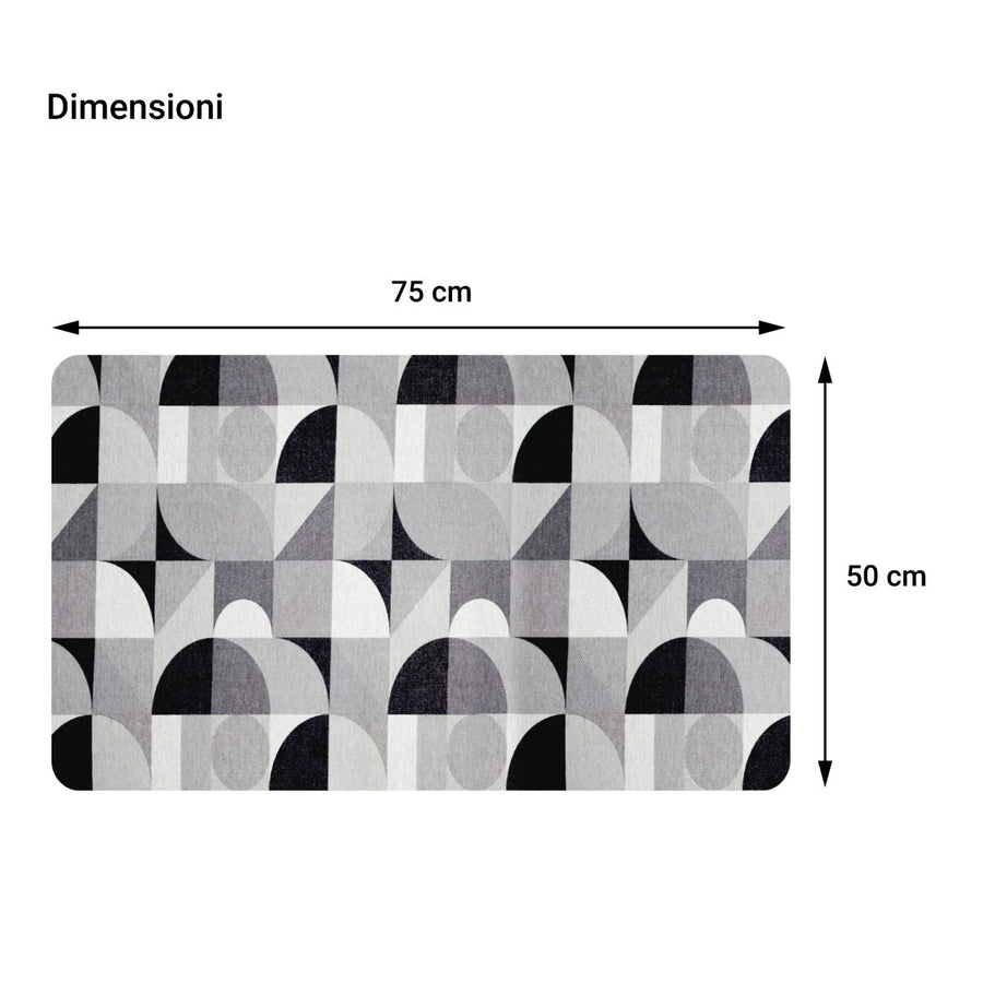 Songe grey mat, 50x75 cm