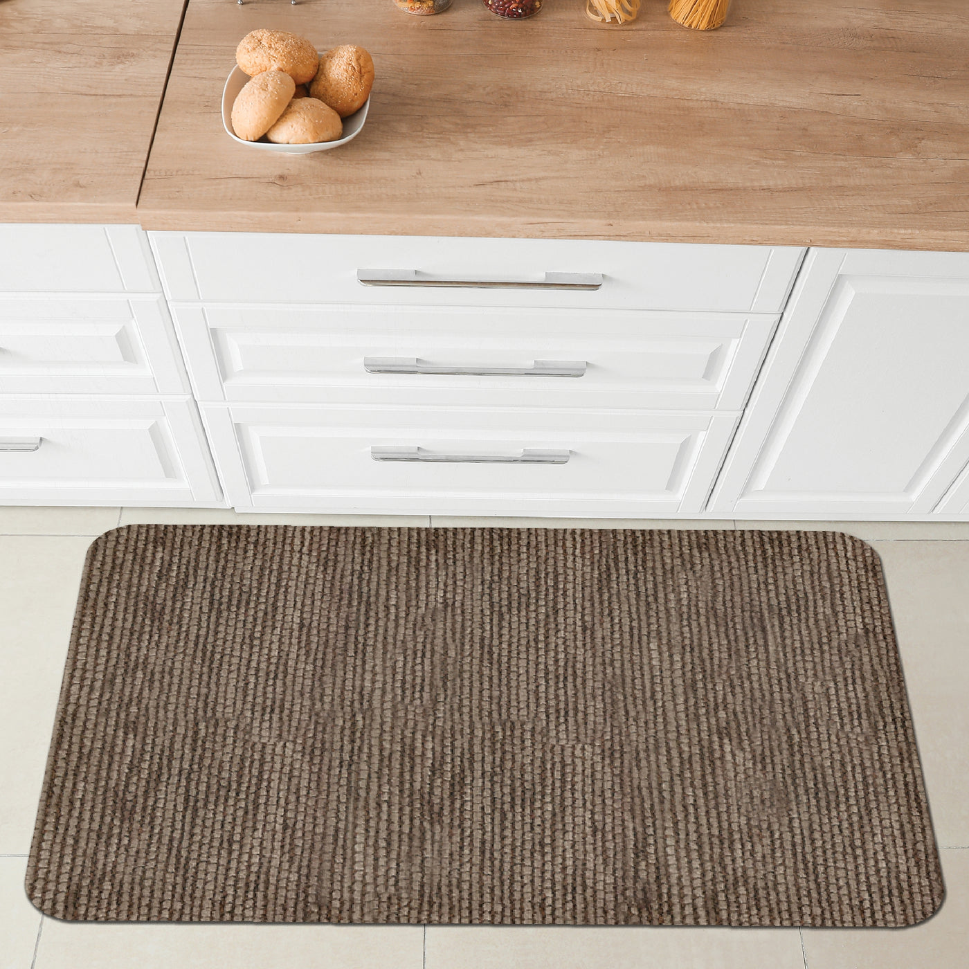Soft brown mat, 50x75 cm