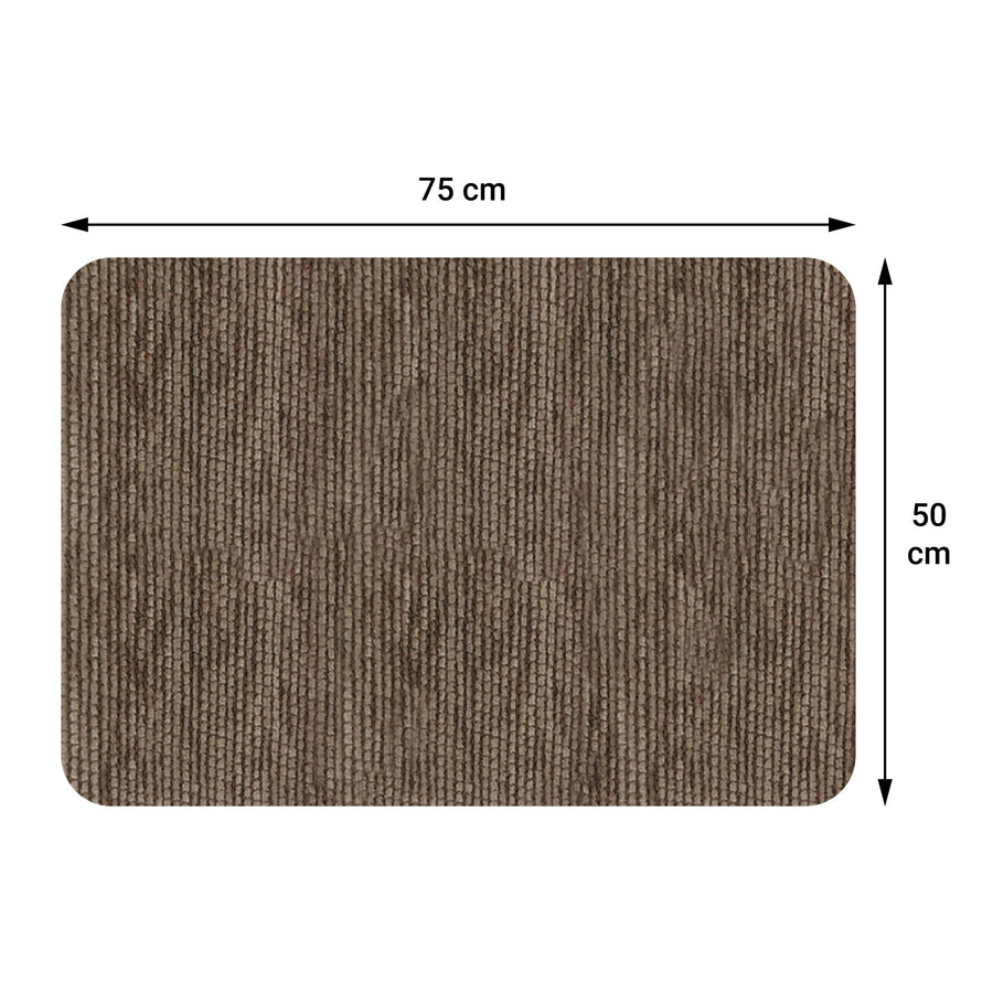 Soft brown mat, 50x75 cm