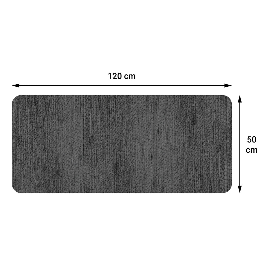 Soft grey rug, 50x120 cm